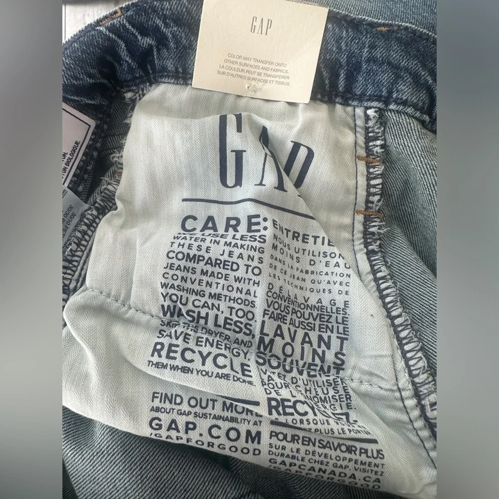 NWT- Gap 90’s Loose Low Rise - Straight Leg - Mid Wash Denim - Size 30/10P - Picture 12 of 12